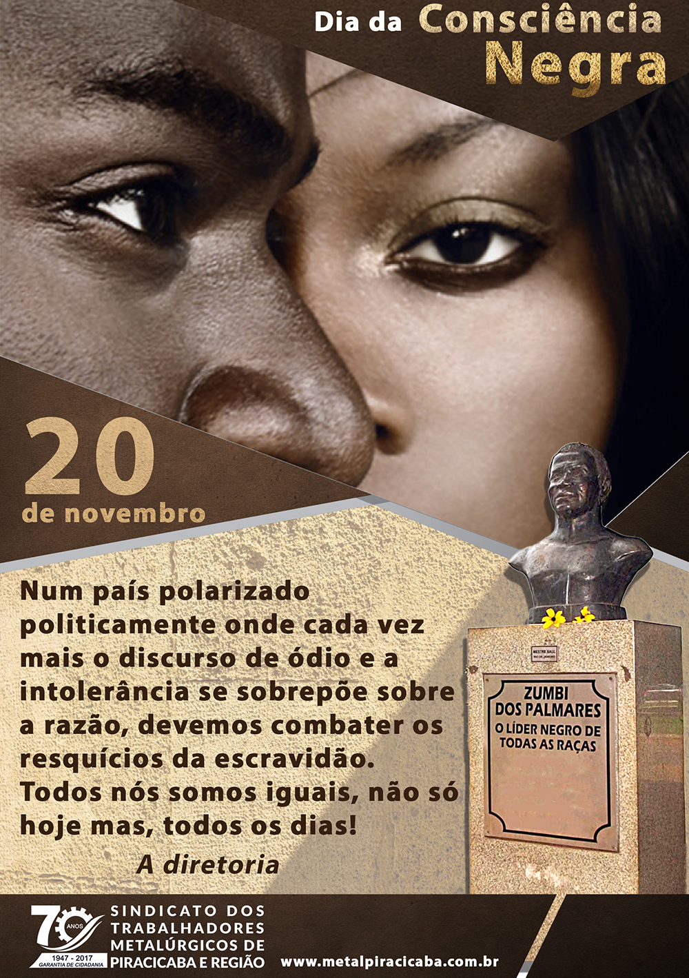 20 de novembro Dia da Consciência Negra