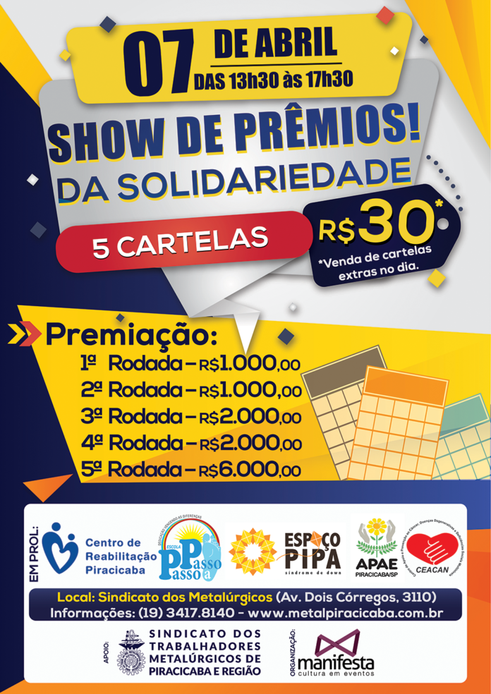 Bingo Solidariedade 2019