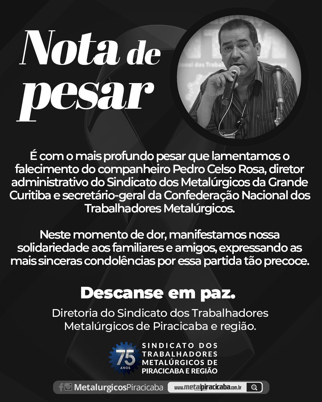 Nota de pesar