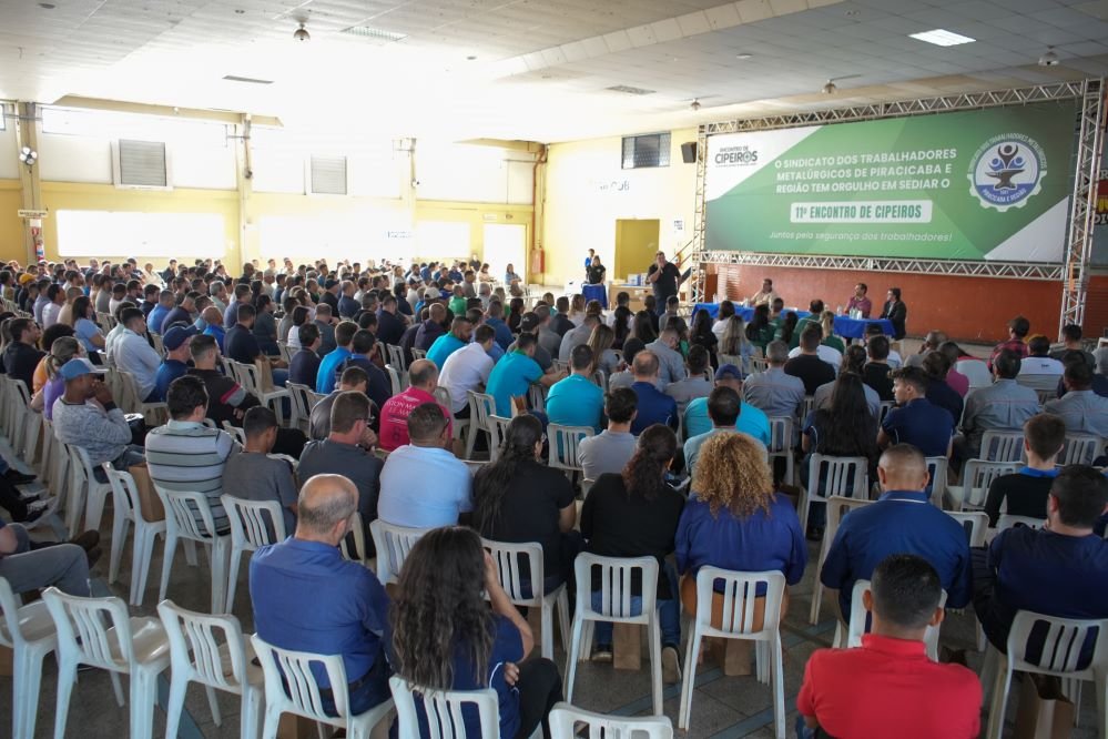 Mais de 600 pessoas participaram do 11º Encontro de Cipeiros ⛑ organizado pelo nosso Sindicato em parceria com o Centro de Referência em Saúde do Trabalhador (Cerest).