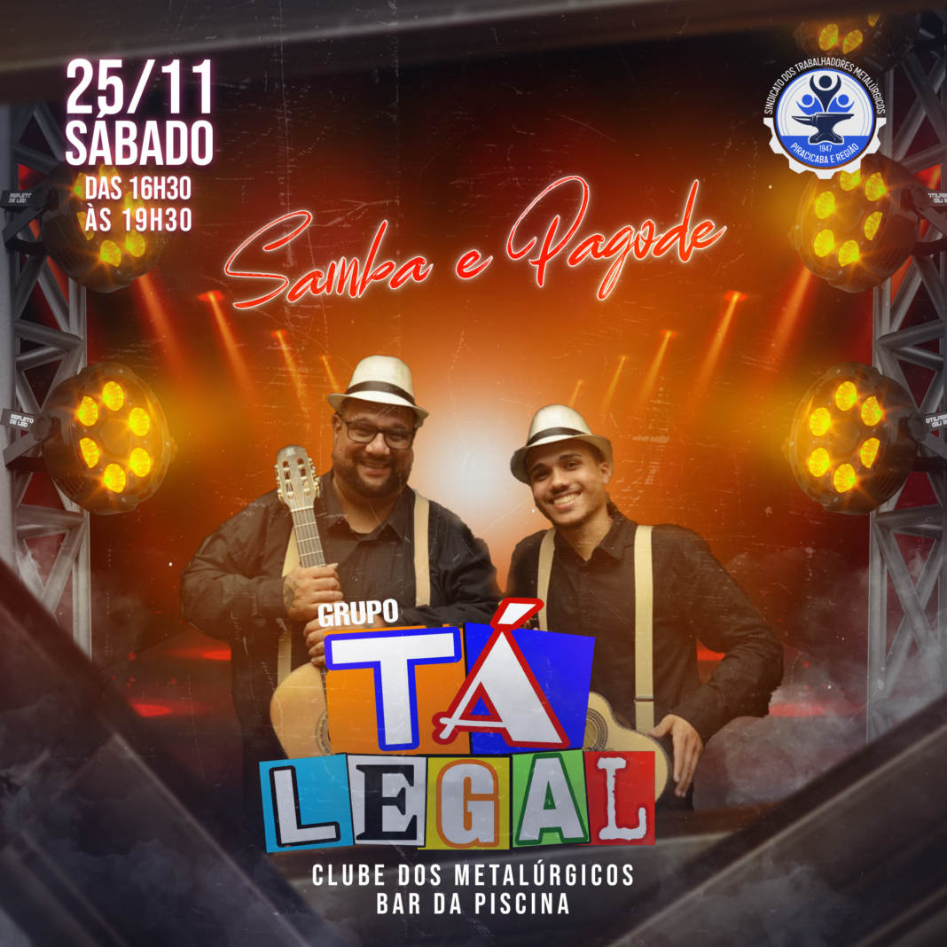 25_11 sab Grupo Tá Legal Samba e Pagode