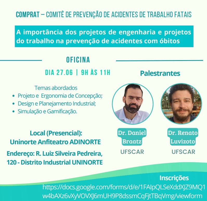 Inscrições abertas para oficina do Comprat