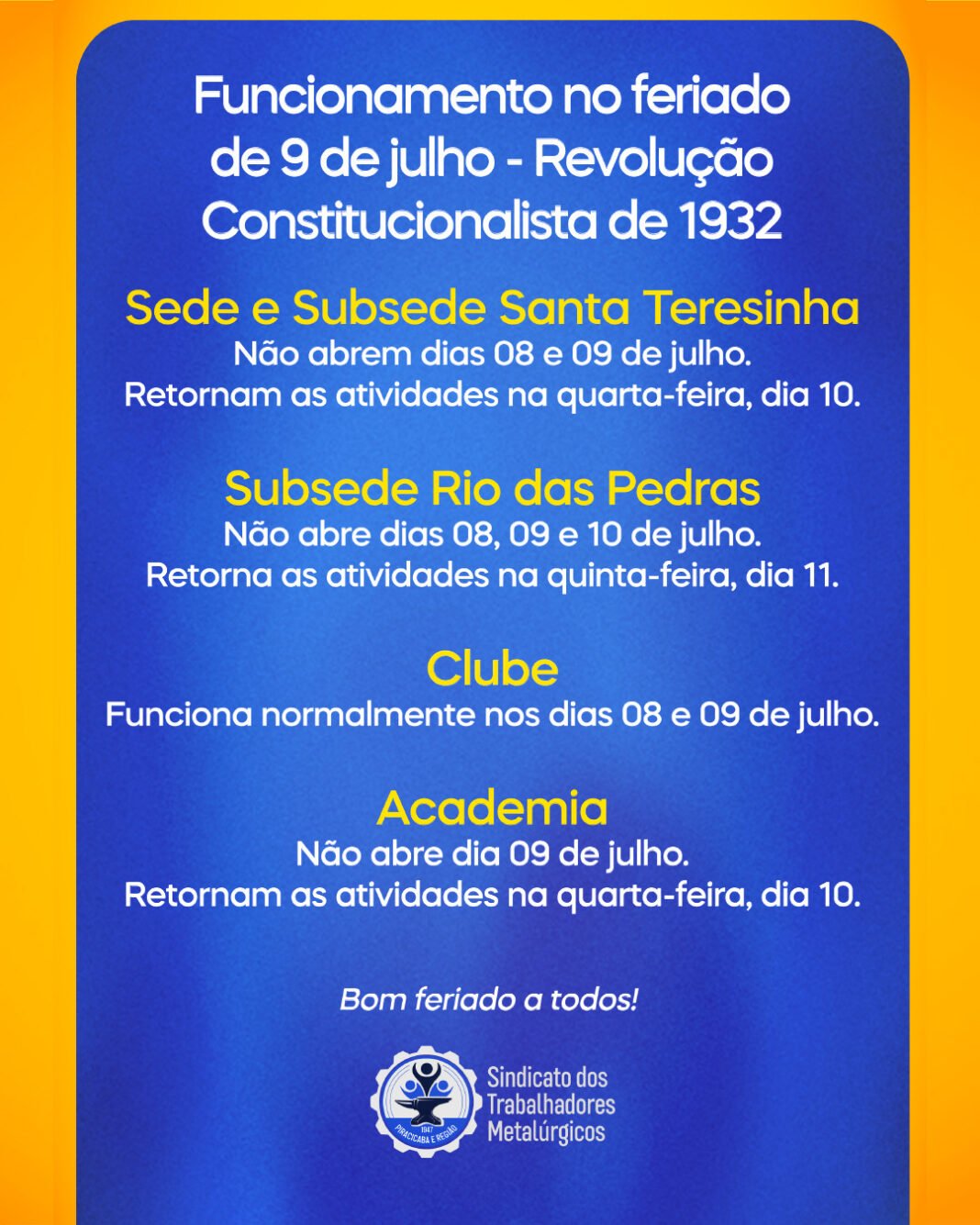 jpg-Comunicado Feriado 9 de julho
