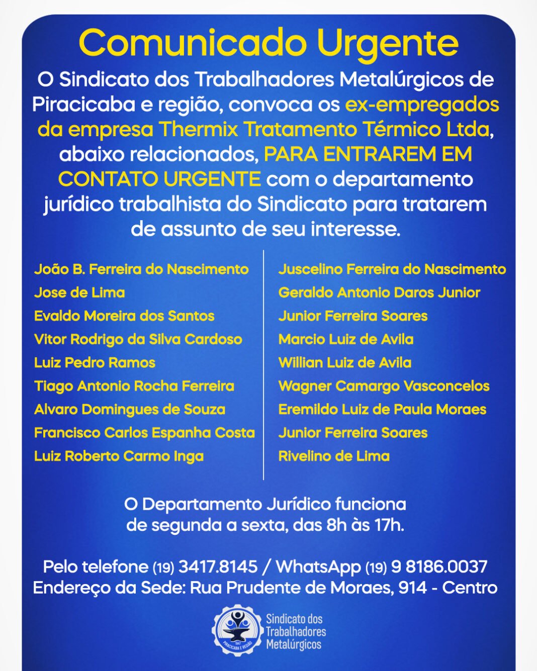 jpg-Arte Comunicado Urgente