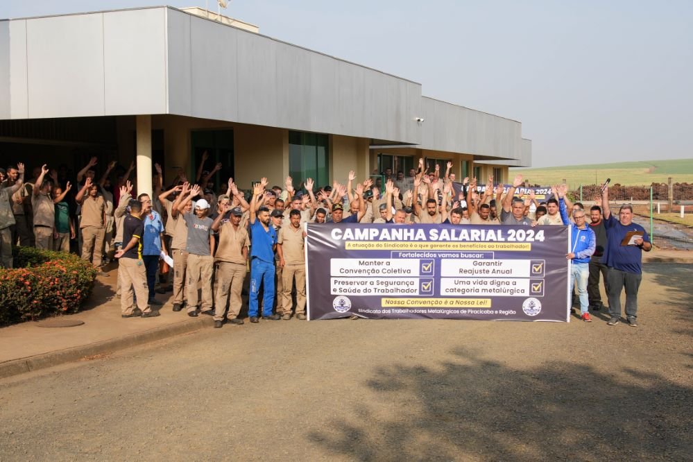 Trabalhadores da Link Steel apoiam a Campanha Salarial