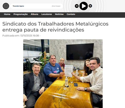 Saiu na mídia: Protocolada pauta referente a Campanha Salarial