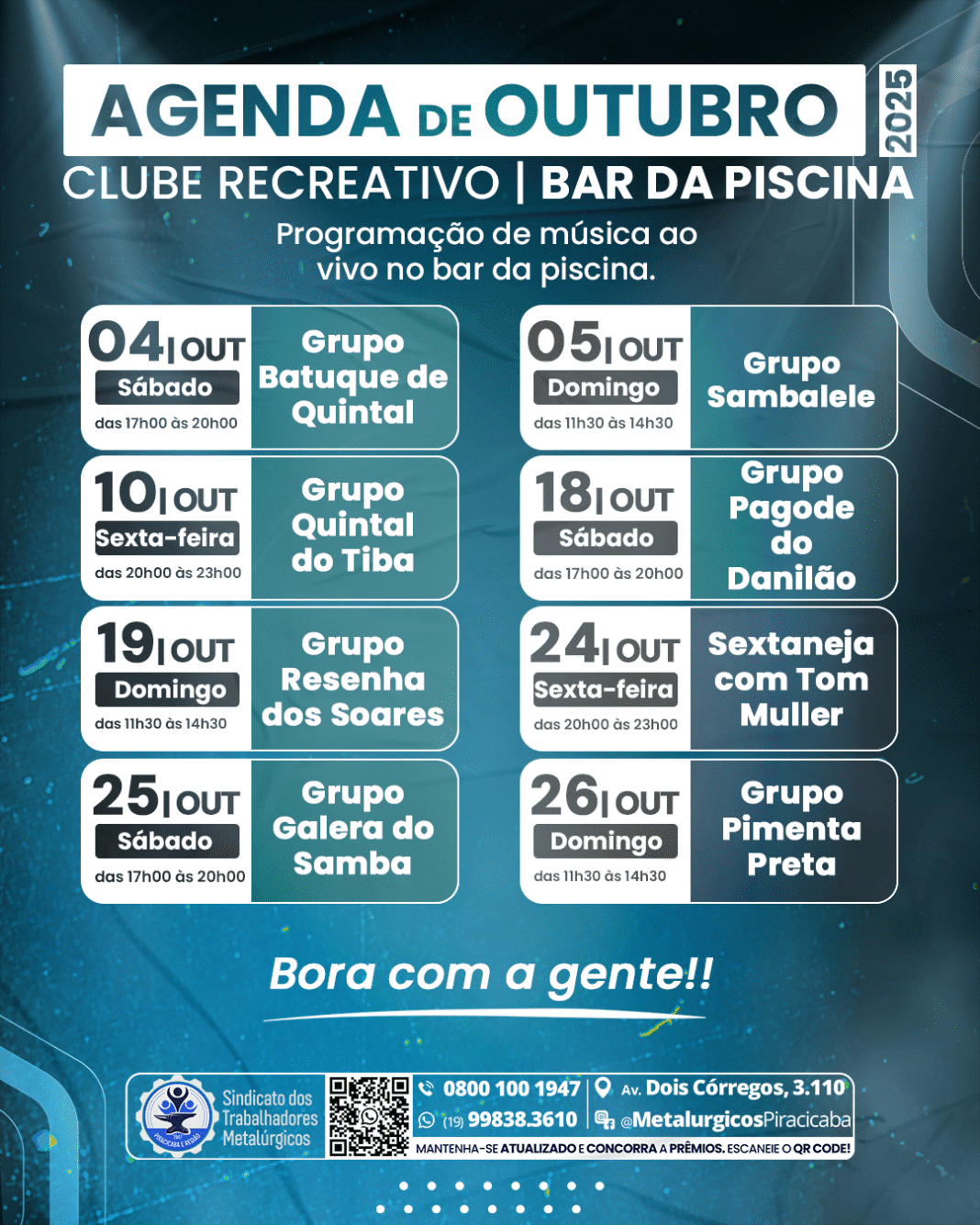 TV-Agenda clube samba programação