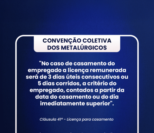 Convenção Coletiva: Licença para casamento