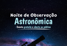 Noite de Observação Astronômica será no Clube Recreativo