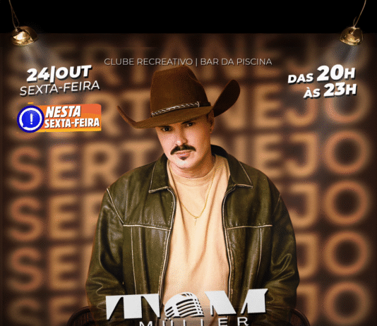 NESTA SEXTA: Sextaneja com Tom Muller