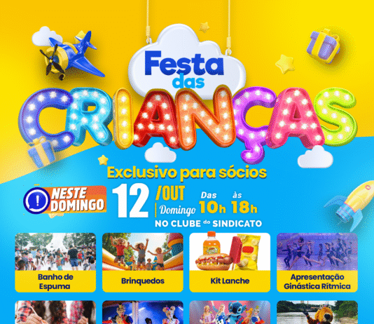 NESTE DOMINGO tem Festa das Crianças