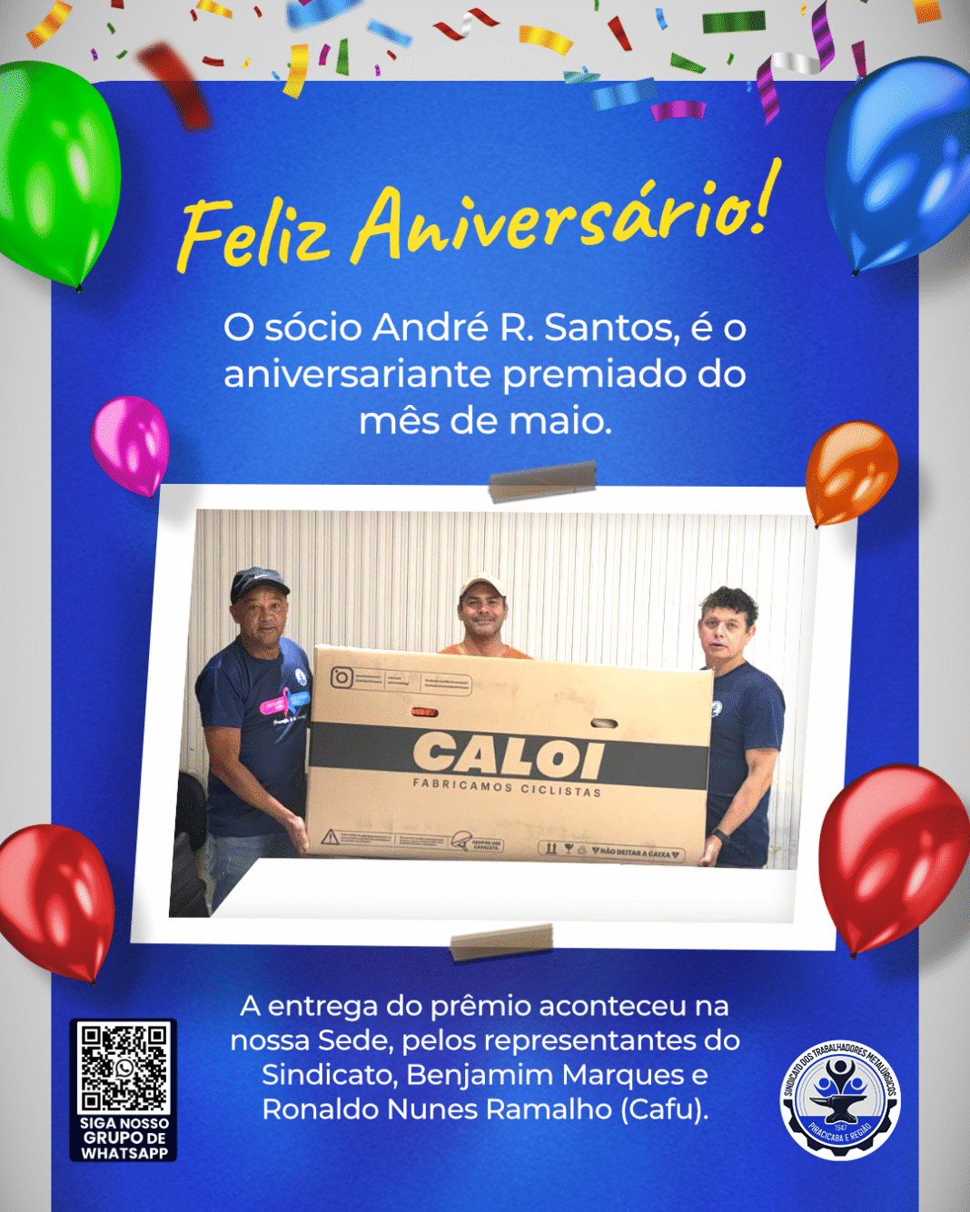 tv- Aniversariante maio