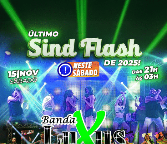Neste sábado tem Sind Flash com a Banda Luxus