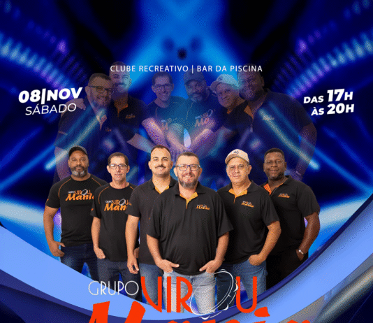 Grupo Virou Mania toca sábado no bar da piscina