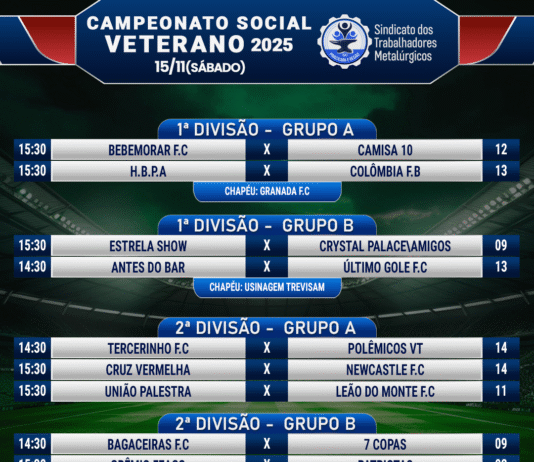 Segue o Campeonato Veterano