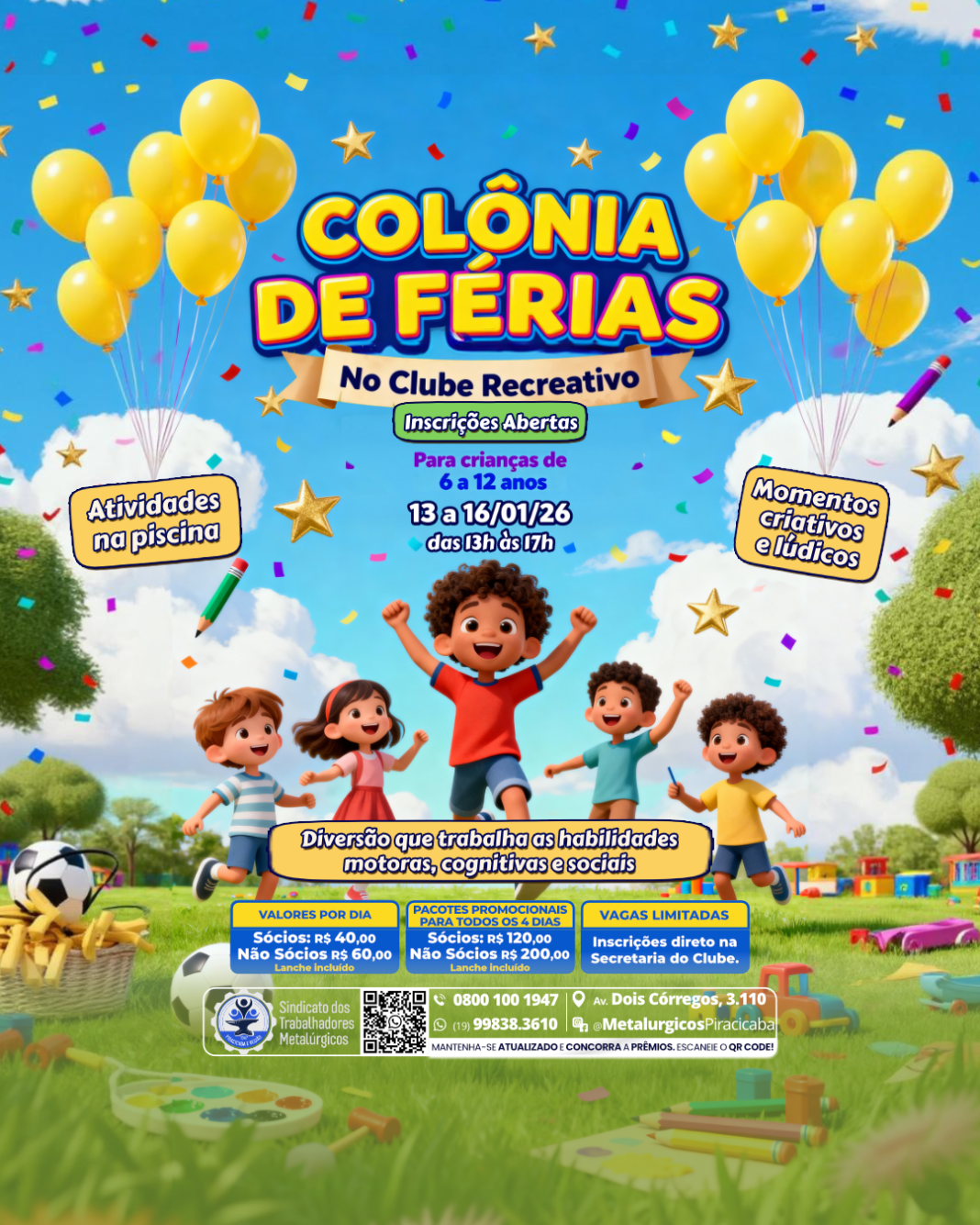 tv--Colônia de Férias Crianças