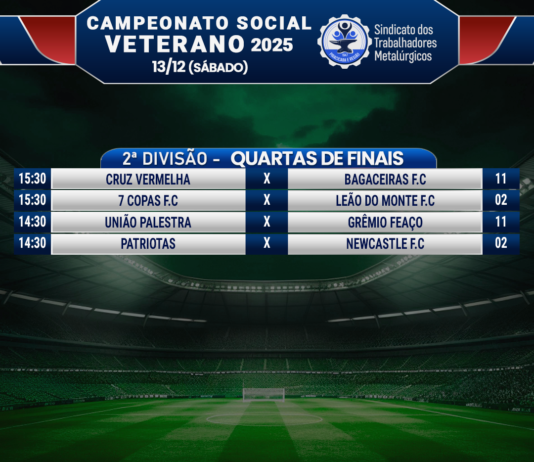 Quartas de final 2ª divisão: dia 13