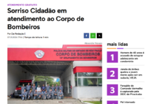 Saiu na Mídia: Sorriso Cidadão em atendimento ao Corpo de Bombeiros