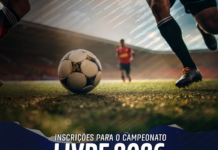 Inscrições para o Campeonato Livre 2026