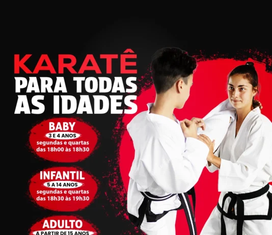 Aulas de Karatê: segundas e quartas