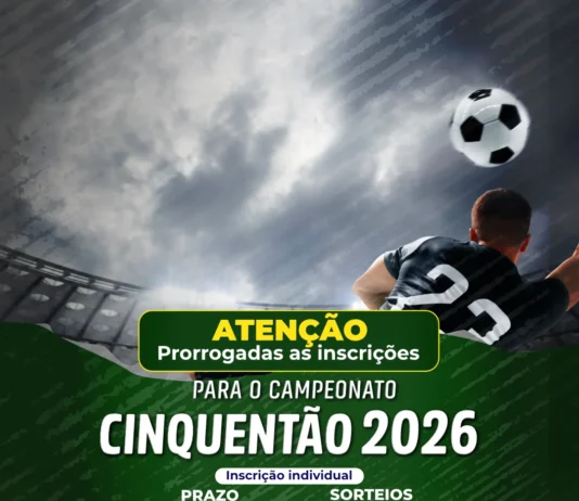 Prorrogadas: Inscrições para o Campeonato Cinquentão