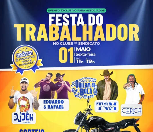 Festa do Trabalhador com muitas atrações