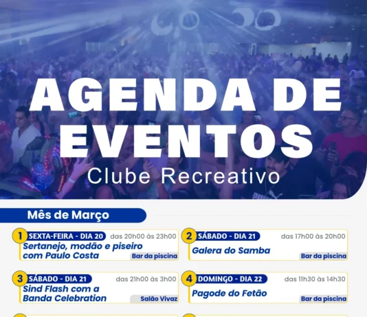 Agenda de março: nossos eventos