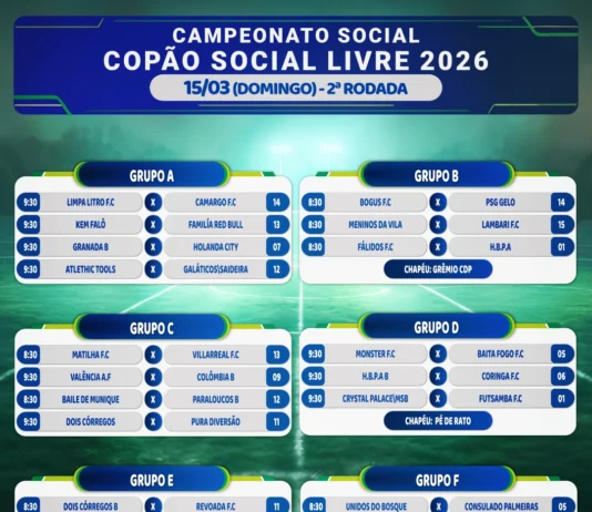 Domingo tem Futebol Social Copão