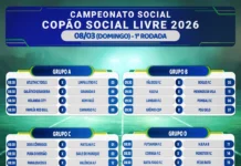 Social Livre Copão 2026 aos domingos tem início dia 08 de março