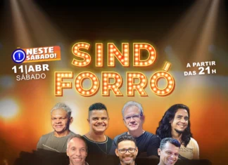 NESTE SÁBADO: Sind Forró com a Banda Chapadão