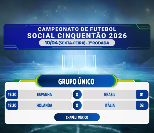 Sexta-feira tem mais uma rodada do Cinquentão