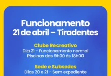 Funcionamento – Feriado 21 de abril
