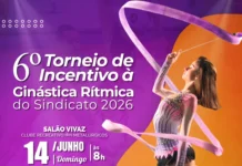 Se prepare para o 6° Torneio de Incentivo à Ginástica Rítmica do Sindicato