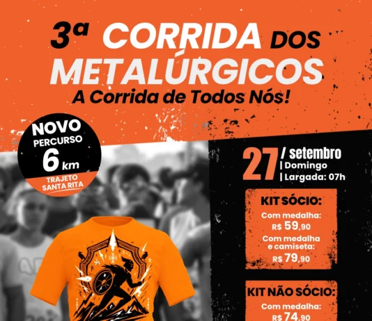 3ª Corrida dos Metalúrgicos: NOVO PERCURSO