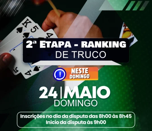 NESTE DOMINGO: 2ª Etapa Ranking de Truco