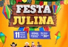 Festa Julina será dia 11 de julho