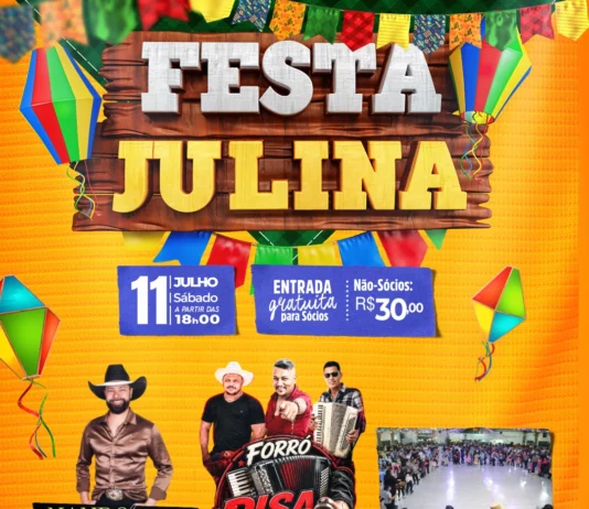 Festa Julina será dia 11 de julho
