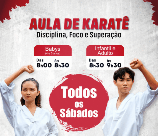Aulas de Karatê todos os sábados