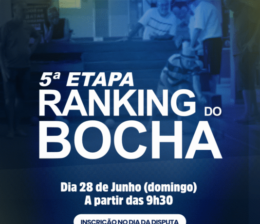 Neste domingo tem a 5ª etapa do Ranking do Bocha
