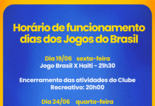 Horário de funcionamento dias dos Jogos do Brasil