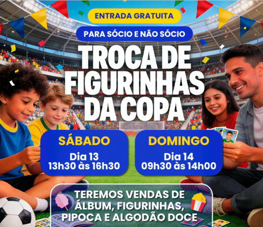 Final de semana tem troca de figurinhas da Copa