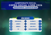 Jogos de futebol do Copão – domingo, dia 21