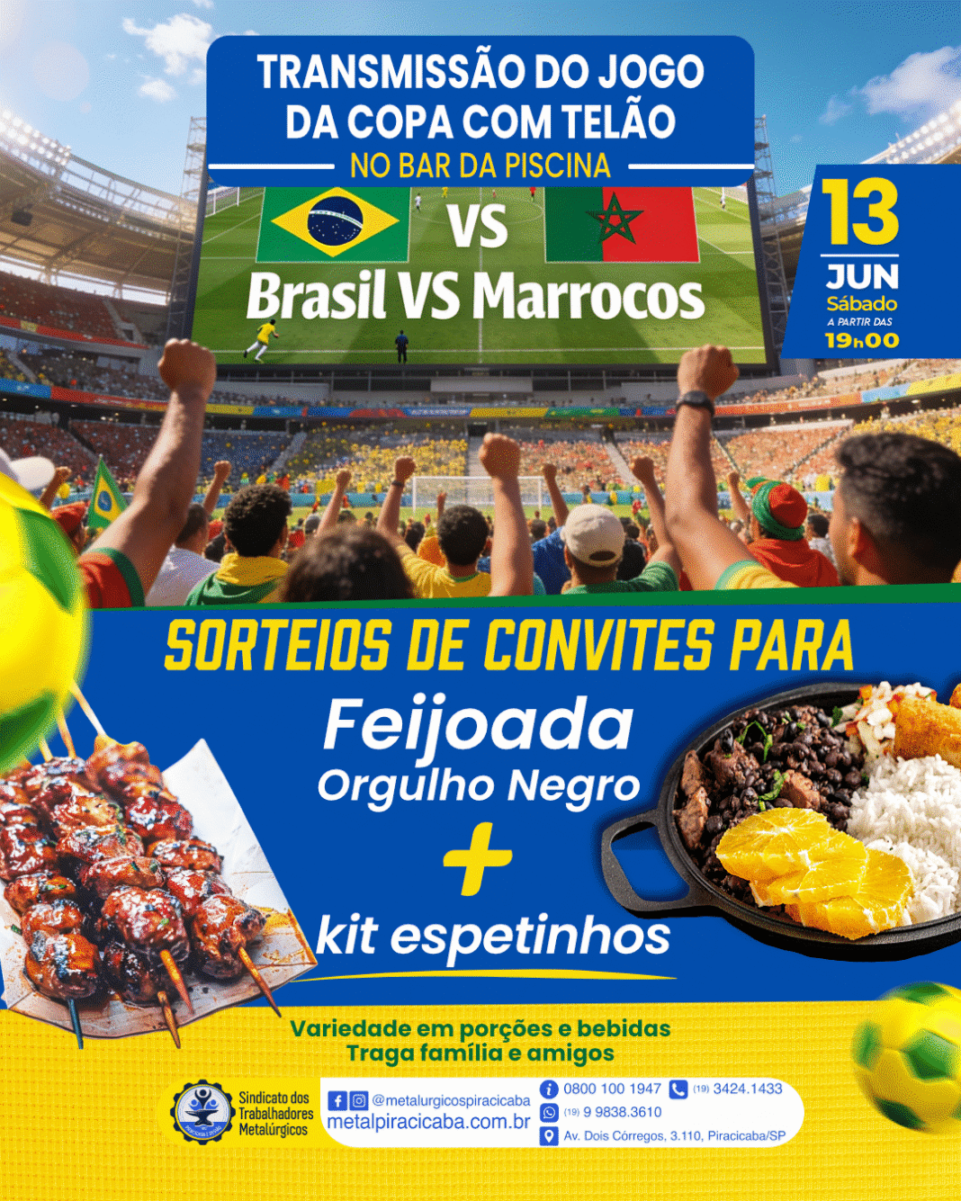 arte brasil x marocos sorteio Opção 2