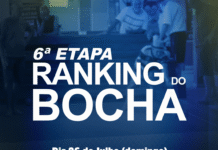 6ª etapa do Ranking do Bocha: 26 de julho