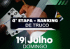 4ª etapa do Ranking de Truco será dia 19 de julho