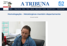 Saiu na mídia: Sindicato mantém Departamento de Homologação