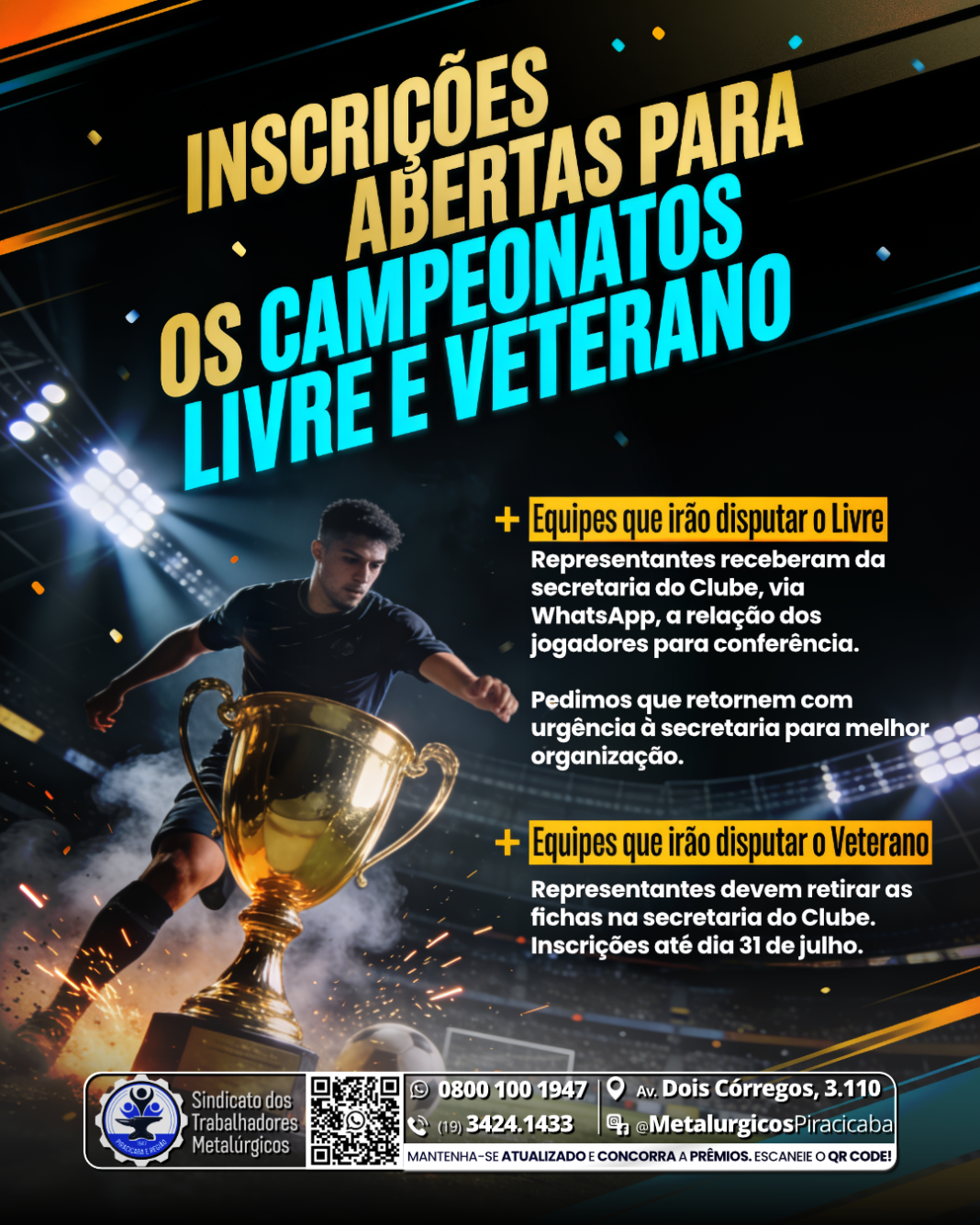 Inscriççoes Livre Vet