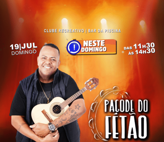NESTE DOMINGO tem Pagode do Fetão