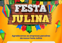 Agradecemos as empresas parceiras da nossa Festa Julina