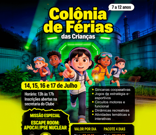Colônia de Férias começa HOJE